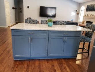 Showplace Hickory & Painted Kitchen Cabinets