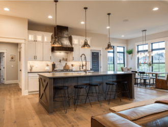 Showplace Painted & Ru Alder Kitchen Cabinets