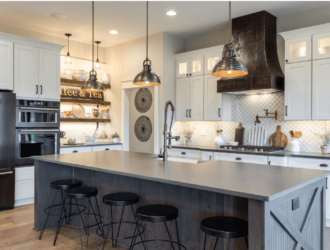 Showplace Painted & Ru Alder Kitchen Cabinets